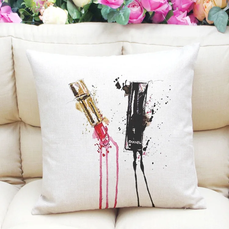 Наволочка бежевым фоном Бесплатная доставка Домой Современная мода помады и