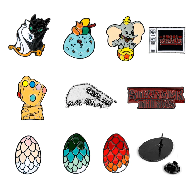 

Women Men Lapel pin Brooch Stranger Brooches enamel pin Jewelry broche