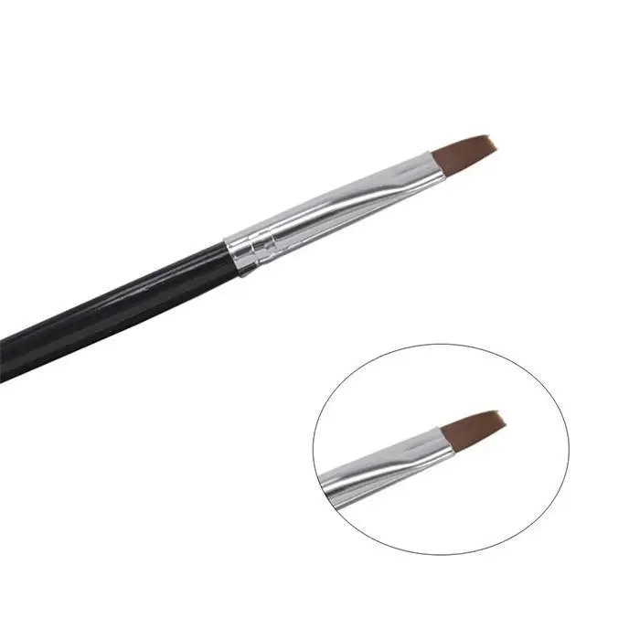 Professional 5pcs Nail Art Brush Flat Pen Painting Tips Dust Clean Builder Acrylic UV Gel Extension Design Tools | Красота и здоровье
