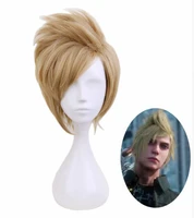 ff15 final fantasy xv prompto argentum men short wig cosplay costume heat resistant synthetic hair party role play wigswig cap
