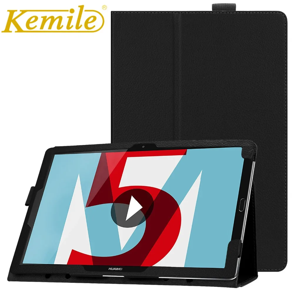 Чехол Kemile для Huawei MediaPad M5 10 8 дюйма искусственная кожа чехол планшета