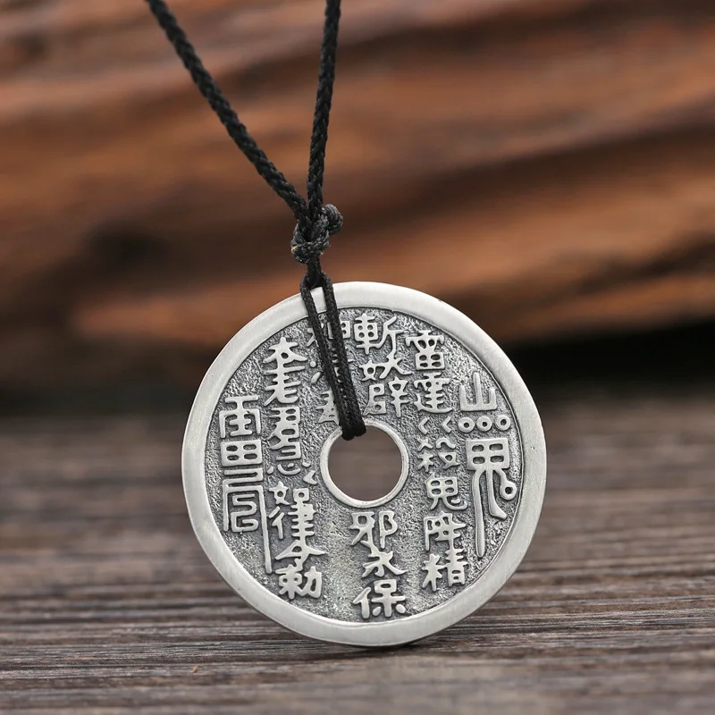 Мужская винтажная Подвеска из стерлингового серебра 925 пробы с надписью Ба