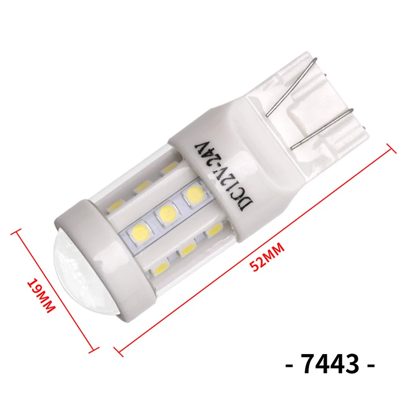 YSY 2 шт. T20 W21W 7440 светодиодный лампы 18SMD 3030 чип Автомобильный Резервное копирование