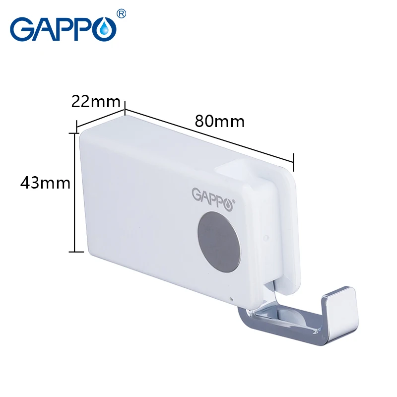 GAPPO robe hooks ABS wall mounted single tower hanger bathroom Robe Hook hat holder living room accessories Обустройство дома