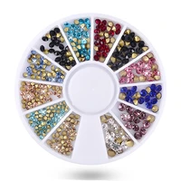 mixed glitter adhesive new arrive nail art decorations crystal colorful rhinestones for nail design