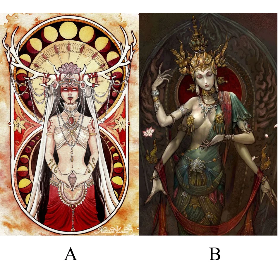 Алмазная картина 5D сделай сам индуийская богиня алмазная вышивка крестиком