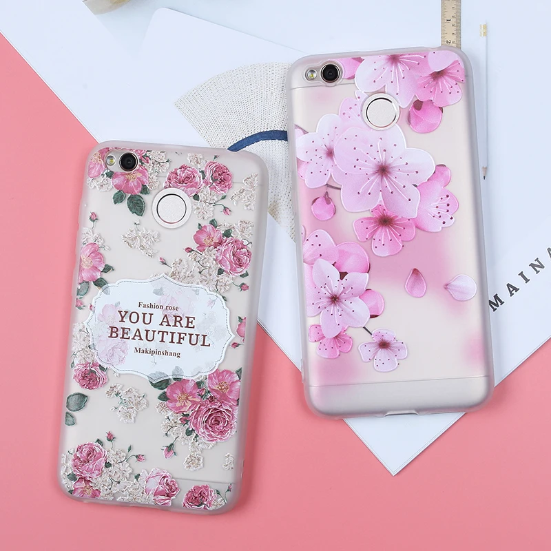 Чехол EIRMEON для Xiaomi Redmi 4X 5A S2 6 Pro Note 5 4A 5X Mi A1 6X 8 SE мягкий чехол из ТПУ с цветочным