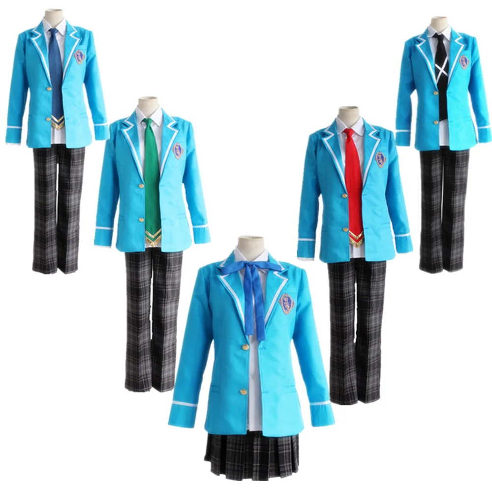 Ансамбль Stars Trickstar Hokuto Hidaka Narukami Arashi Aoi Yuta Akehoshi Subaru косплей школьная форма аниме |