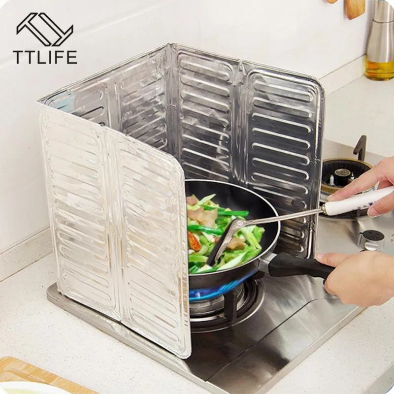 TTLIFE кухонная масляная алюминиевая фольга плита газовая плита масляные брызги экраны для приготовления пищи изоляционная брызгозащищенная перегородка кухонные инструменты