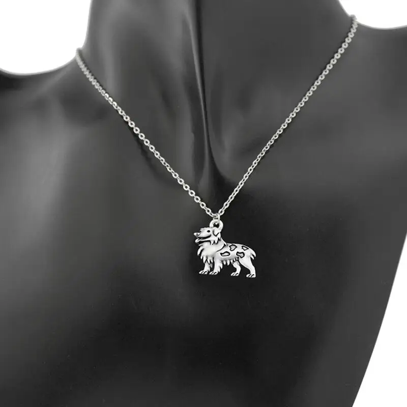 Длинная цепь из нержавеющей стали винтажное ожерелье серебристого цвета в стиле