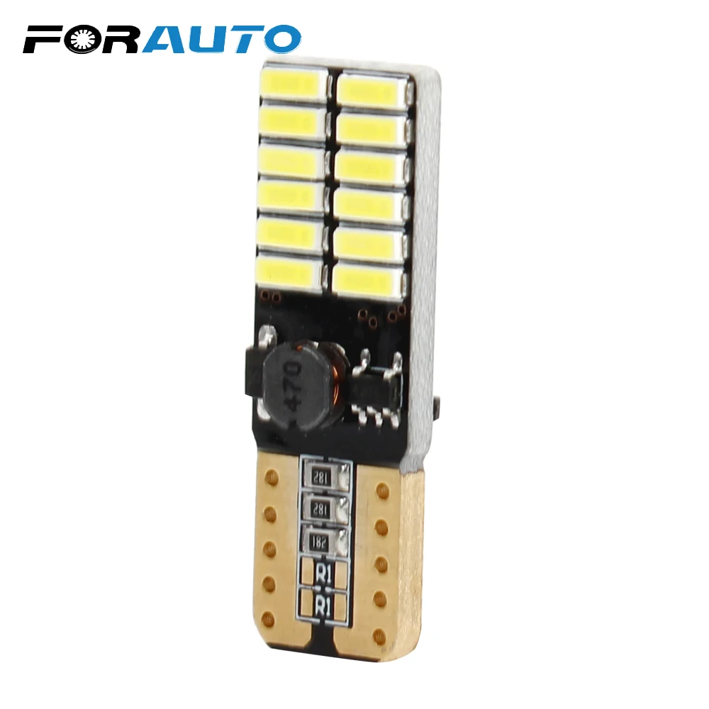 

FORAUTO LED Car Light Source Head Light License Plate LED Lamp Interior Accessories Car Styling 4014 24S MD CANBUS Universal