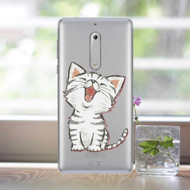 Для Nokia 5 Case 2017 мягкие из термополиуретана с принтом чехол для телефона Cover