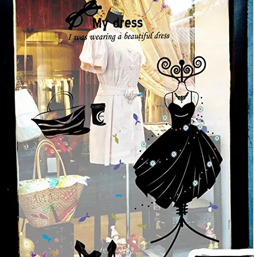 Креативный женский магазин одежды Настенная Наклейка манекены ПВХ настенная