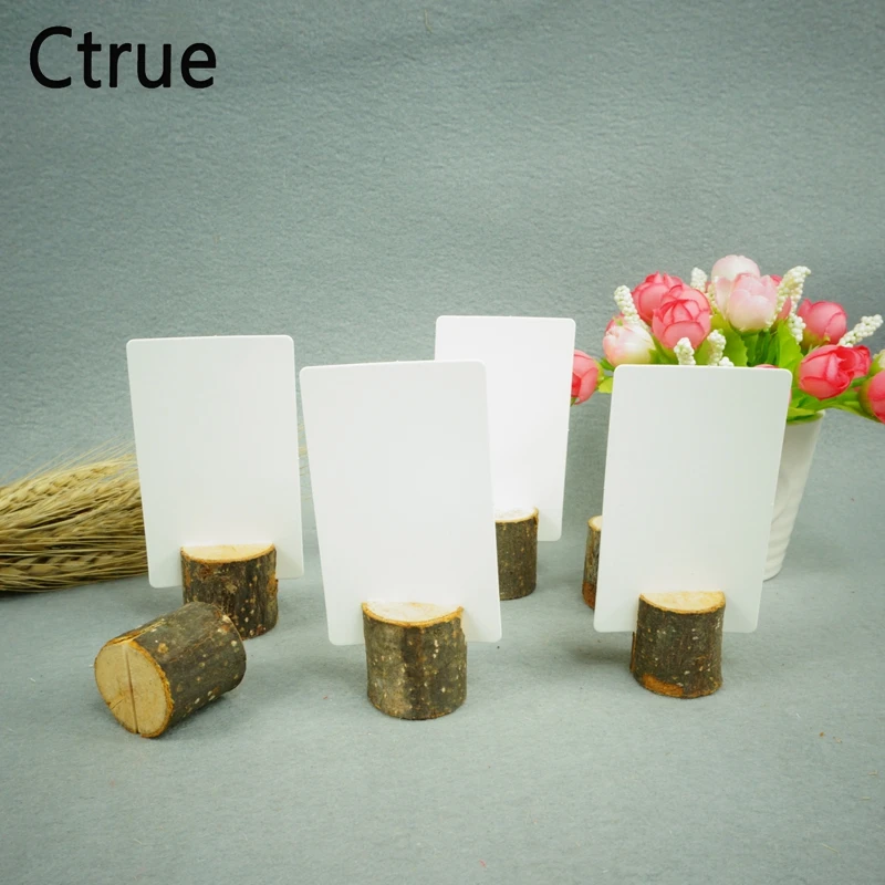 10 шт. деревянный держатель для карт в виде архаизной ветки | Дом и сад