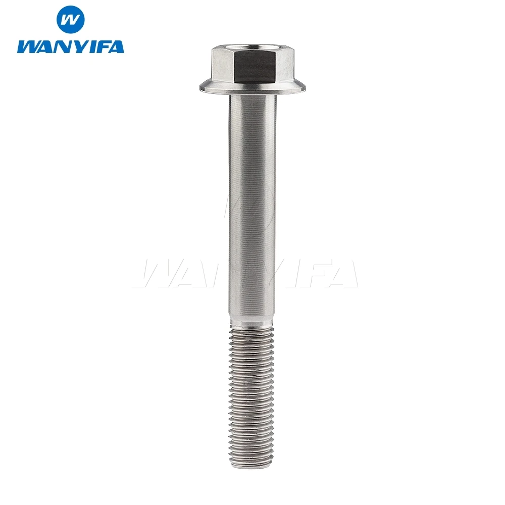 Шестигранные Болты Wanyifa M10 x 25 30 35 40 45 50 55 60 65 70 75 80 100 ММ 1 шаг титановый Ti Фланец |