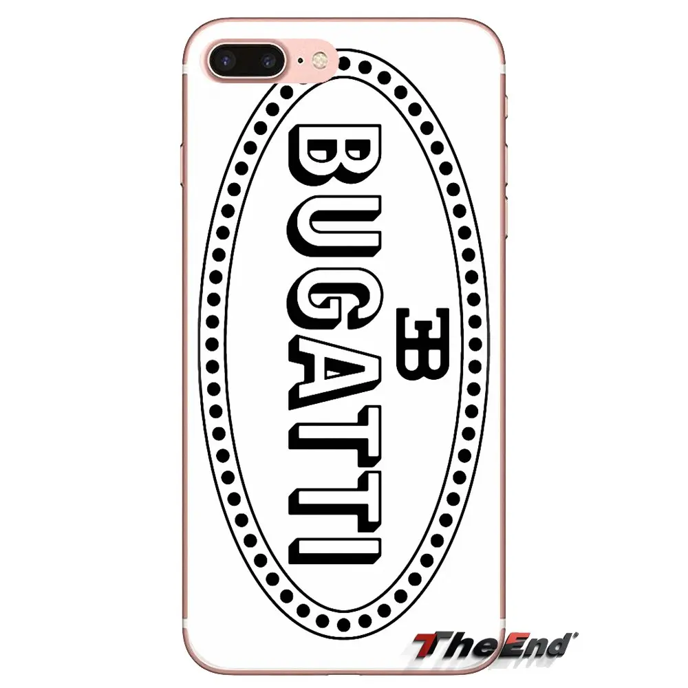 Прозрачные мягкие чехлы супер автомобиль Bugatti логотип искусство для LG Spirit Motorola Moto