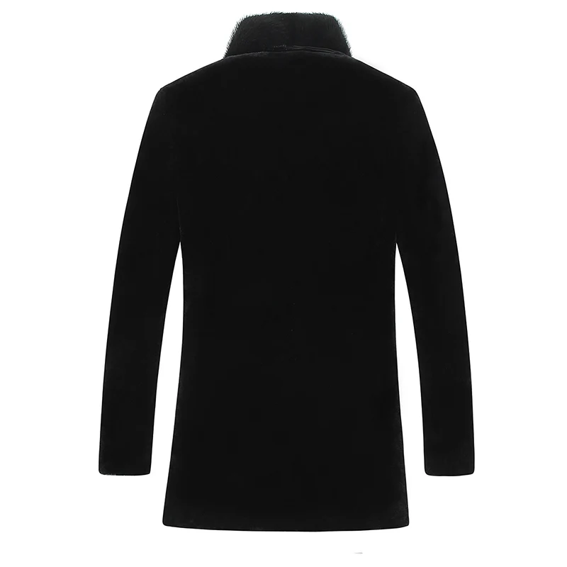 2019 Men One-piece Coat Long Mink Collar Wool Jacket Direct Selling Sale Palto Large Size Winter Sheep Shearing Outerwear |