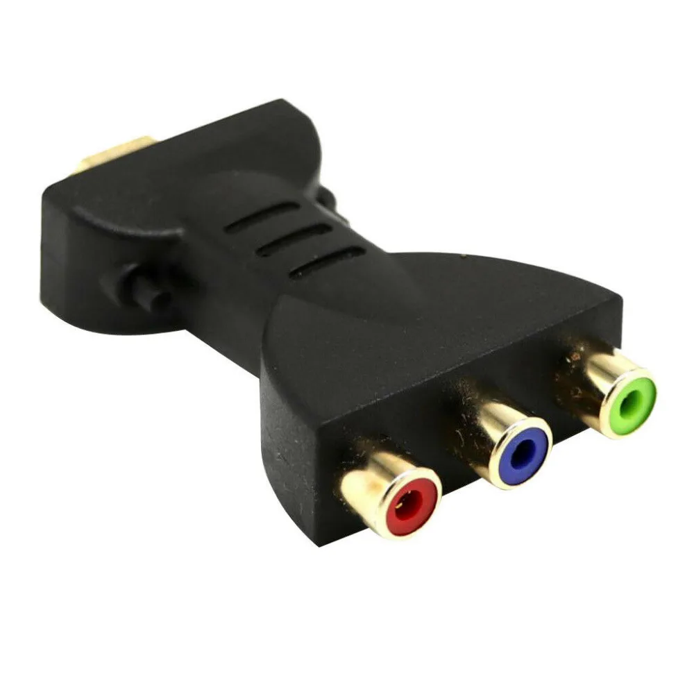 Позолоченный HDMI в 3 RGB RCA видео аудио адаптер AV компонентный конвертер для HDTV DVD
