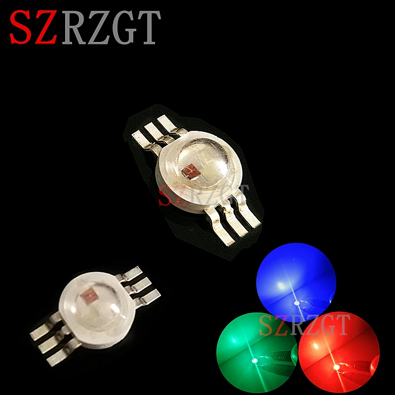 10 шт. 6-контактные светодиодные RGB-лампы эмиттерные диоды для сценического