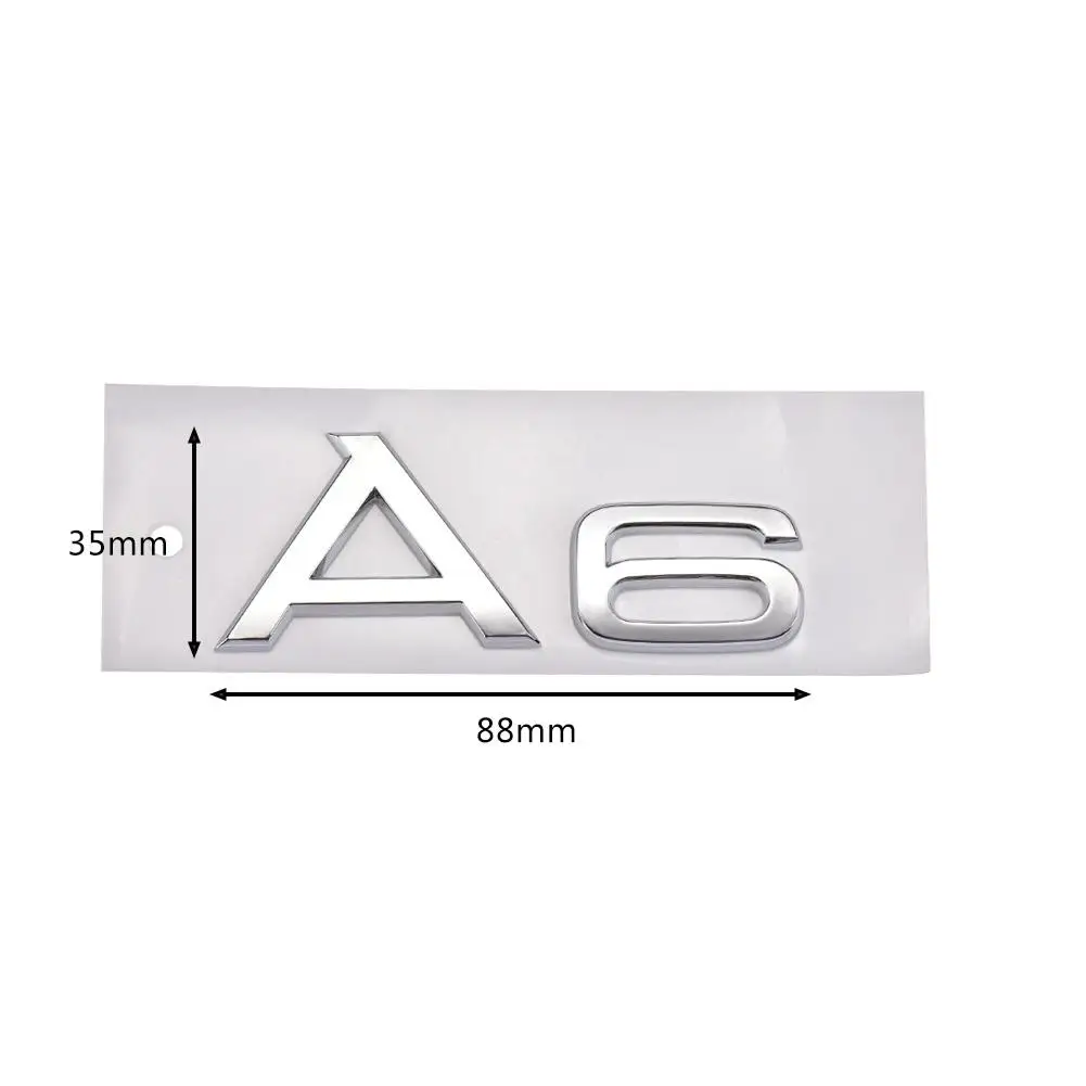 Авто Стайлинг 3D металлический Серебряный задний багажник письма решетка головы