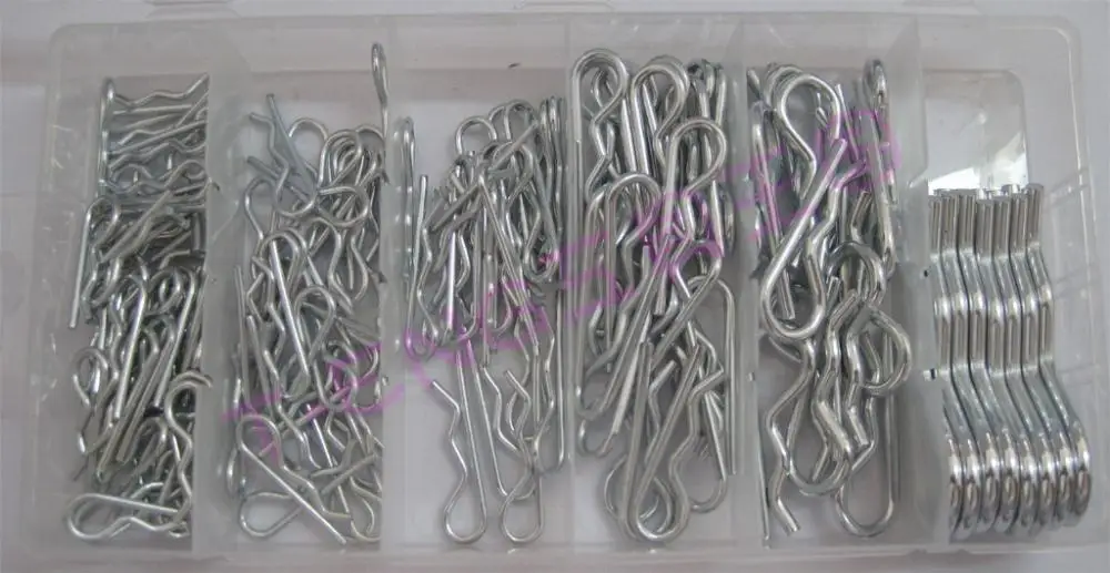 150 Pieces Wave Type Plug Pin Hitch Pins Assorting Set |
