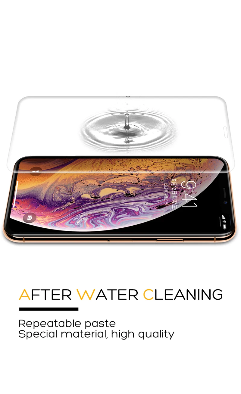 3D прозрачная задняя панель+ передняя защита экрана для iPhone XS XR полное покрытие TPU мягкая защитная Гидрогелевая пленка для iPhone Max