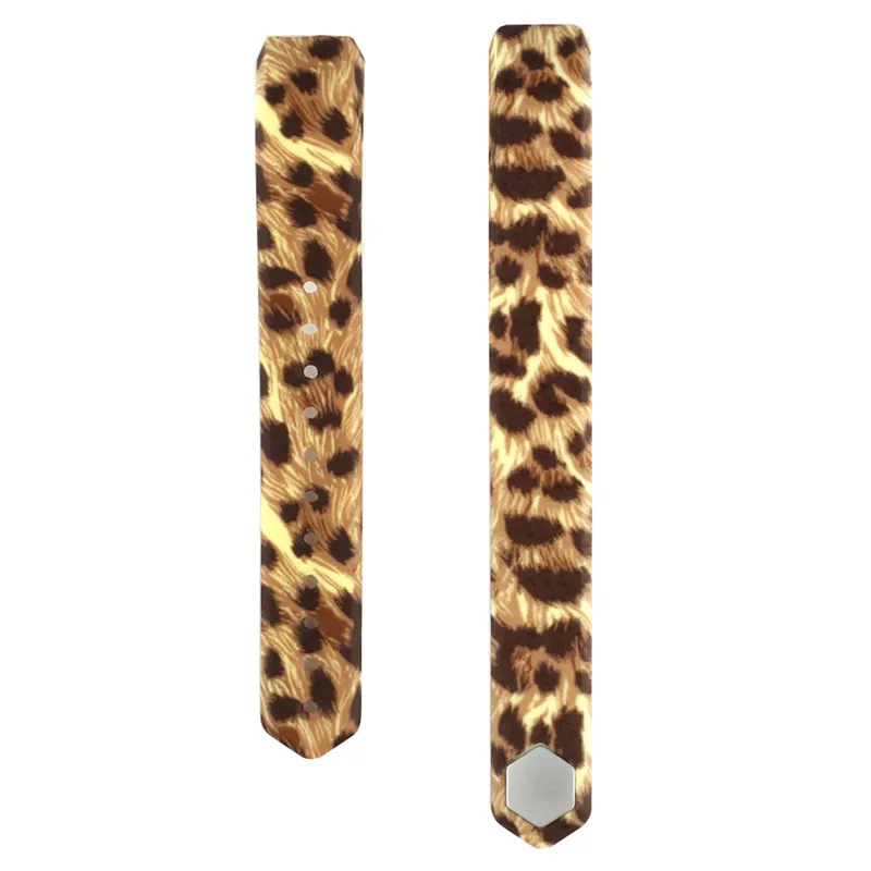 Leopard Bemorcabo мультфильм DIY сменный ремешок для Fitbit Alta, спортивный стиль силиконовый браслет ремешок полосы для Fitbit Alta Смарт часы - Цвет ремешка: Leopard