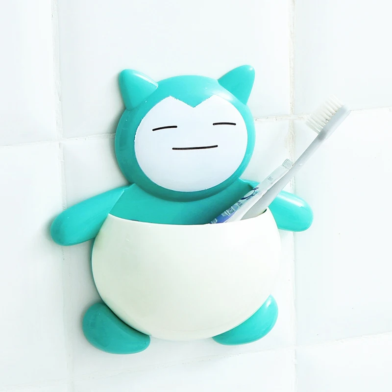 

BF040 Powerful suction wall shelf suction toothbrush holder cartoon storage rack seamless nail free dental bathroom 17.8*17.2cm