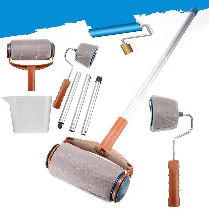 

6 PCS/Set Paint Roller Brush Room Wall Painting Runner Decor Pintar Tool Kits