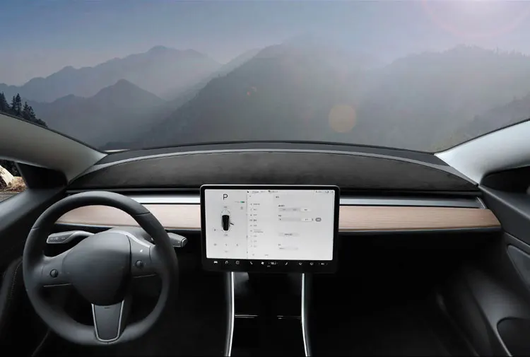 LUCKEASY Dash коврик для Tesla модель 3 Tesla3 ковер покрытие солнцезащитный изоляционный инструмент панель защита
