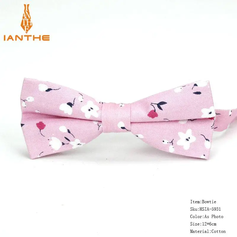 Bowtie Фирменный мужской дизайнерский узкий платок с цветочным принтом, темно-синий Цветочный платок с квадратным платком, галстук-бабочка, галстуки, набор костюмов для мужчин - Цвет: Bowtie
