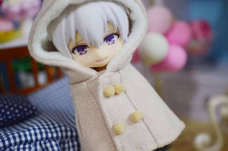 [1/12 кукла с капюшоном плащ] OB11 плащ Ob11 одежда(подходит Ob11, obitsu11, BJD12, cu-poche, мини салон
