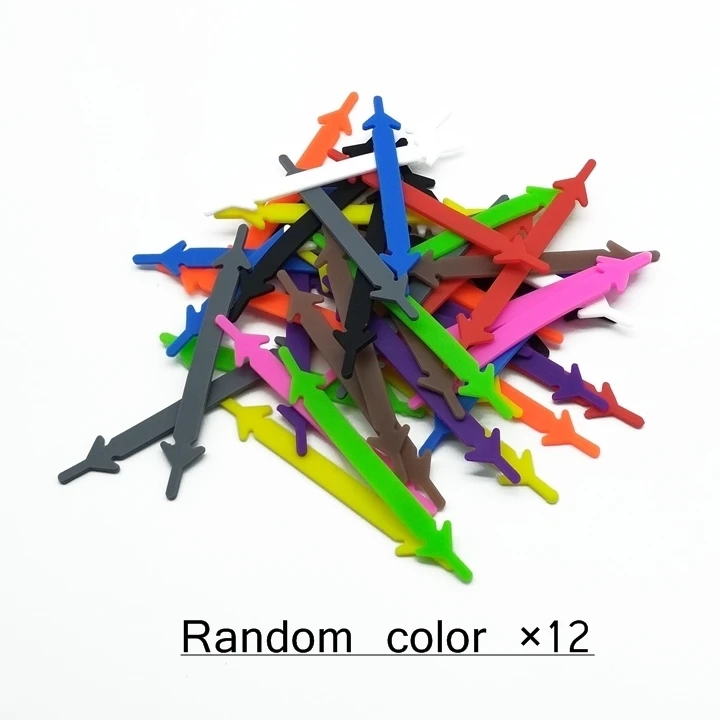 17 random colors Высококачественный безопасный силикон шнурки без завязок модная унисекс Спортивная эластичная силиконовая обувь Кружева Все кроссовки подходят T00A - Цвет: 17 random colors