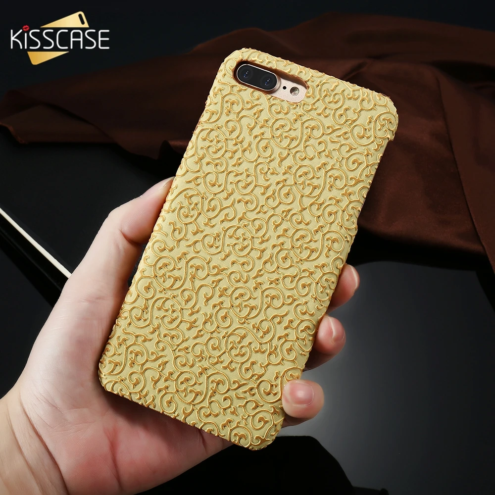 Роскошный чехол KISSCASE с узором дворца для iPhone 6 8 Plus чехлы 7 s ультра тонкий жесткий