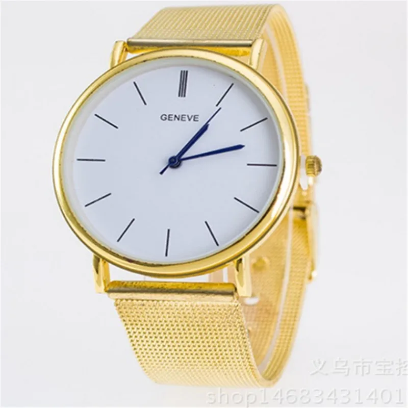 Montre Homme брендовые серебряные повседневные кварцевые часы Geneva женские с