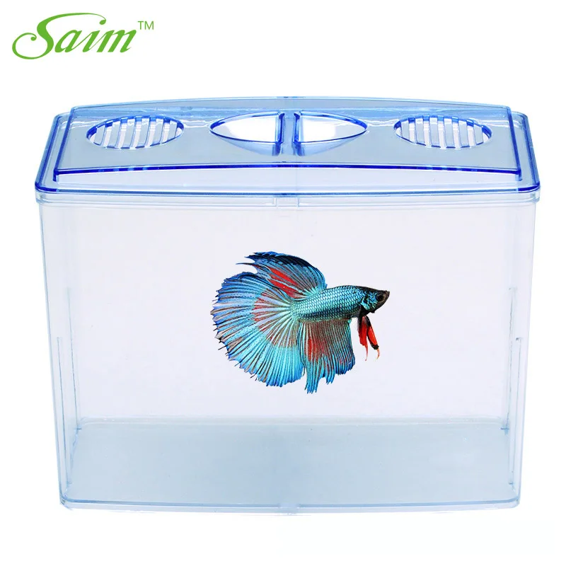 Саим аквариумная миска для рыб Betta акриловая изолирующая Цилиндрическая Коробка