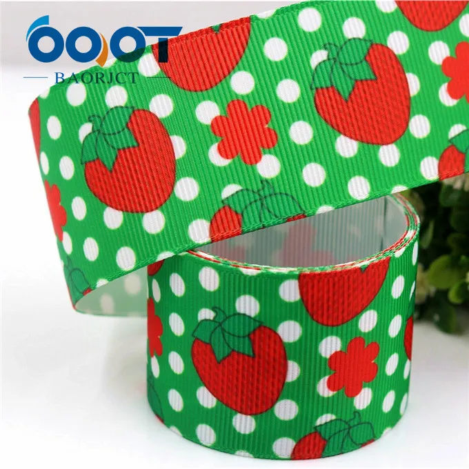OOOT BAORJCT 183177, 38 мм, 10 ярдов, ленты для фруктов, клубники, Термотрансферная печать, корсажные свадебные аксессуары, сделай сам материал - Цвет: 4