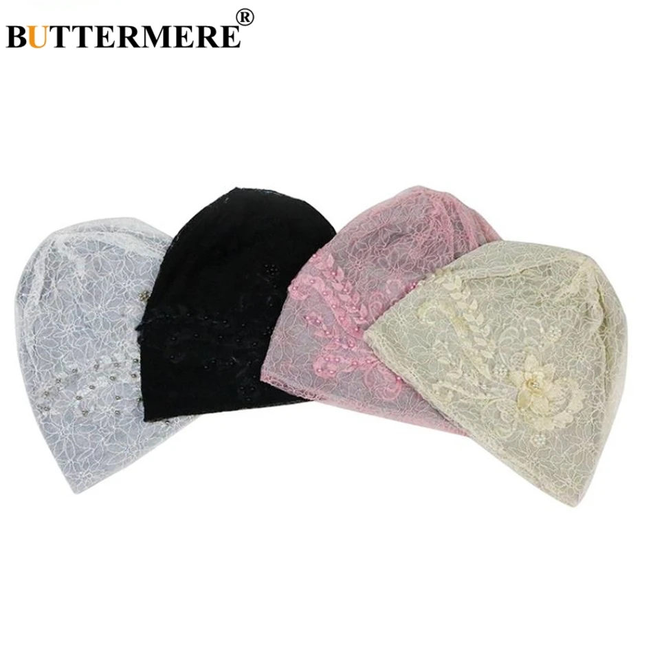 BUTTERMERE кружева Skullies Beanies cap s женщин химиотерапия тюрбан стрейч женский ворс кучи кепки дамы розовый платок-бандана