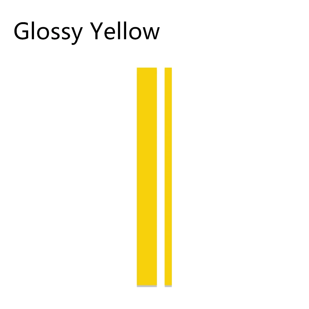 Glossy Yellow Накладка на капот автомобиля наклейка авто длинные полосы наклейки виниловая пленка гоночный автомобиль Стайлинг наклейка s Авто DIY Украшение Тюнинг автомобиля аксессуары - Название цвета: Glossy Yellow