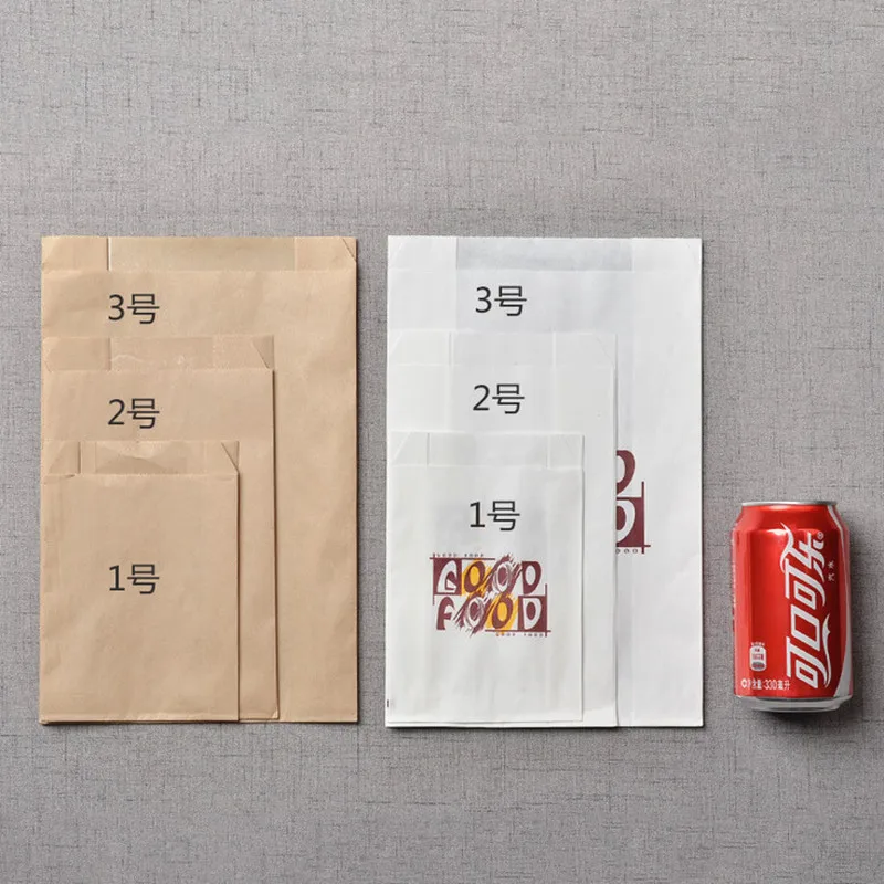 Leotrust 100 шт. 50 г/см пакеты из крафт бумаги для взбивания еды французские