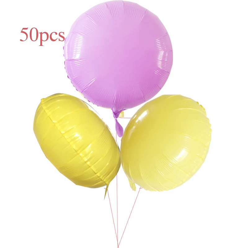 Оптовая продажа 50 шт./лот конфеты цвет макароны шарик из фольги в форме сердца 18
