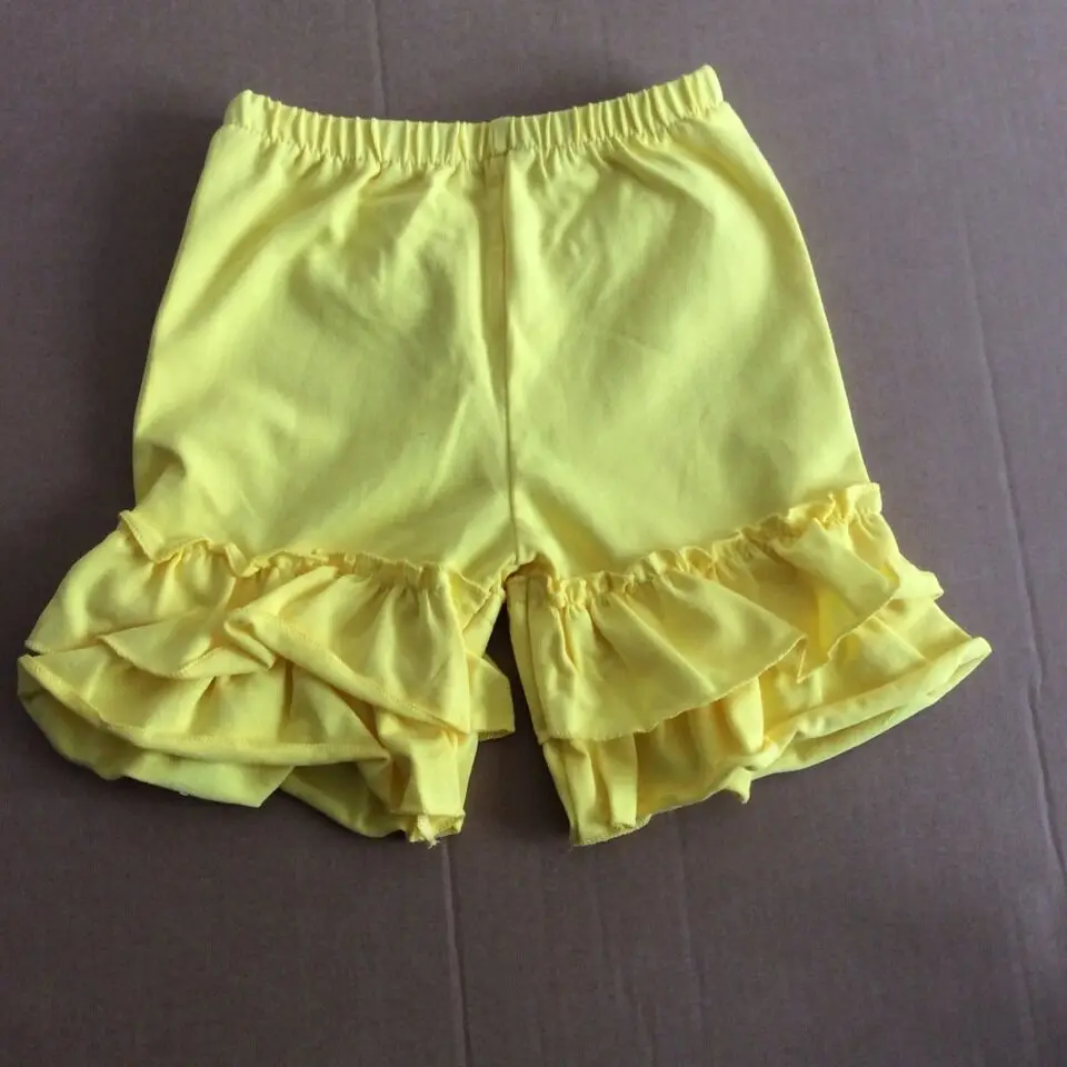 

Newest summer design! cotton baby shorts Ruffle Pant solid color baby shorts soft cotton kids short Clothing Wholesale