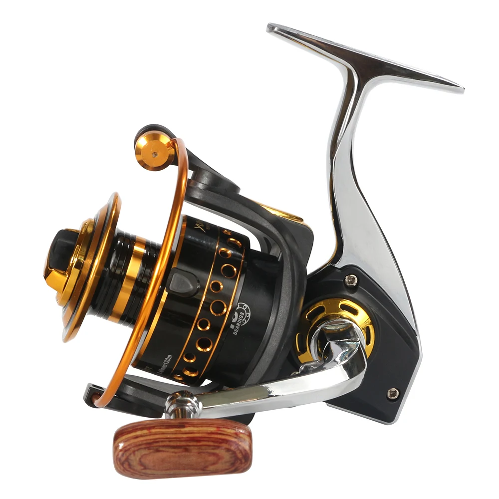 Металлическая спиннинговая Рыболовная катушка 13 шариков подшипников BQ1000 7000