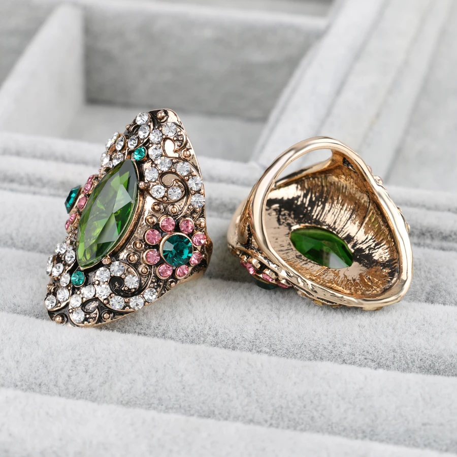 Kinel 2017 новые модные богемные кольца для женщин цветное золото винтажное