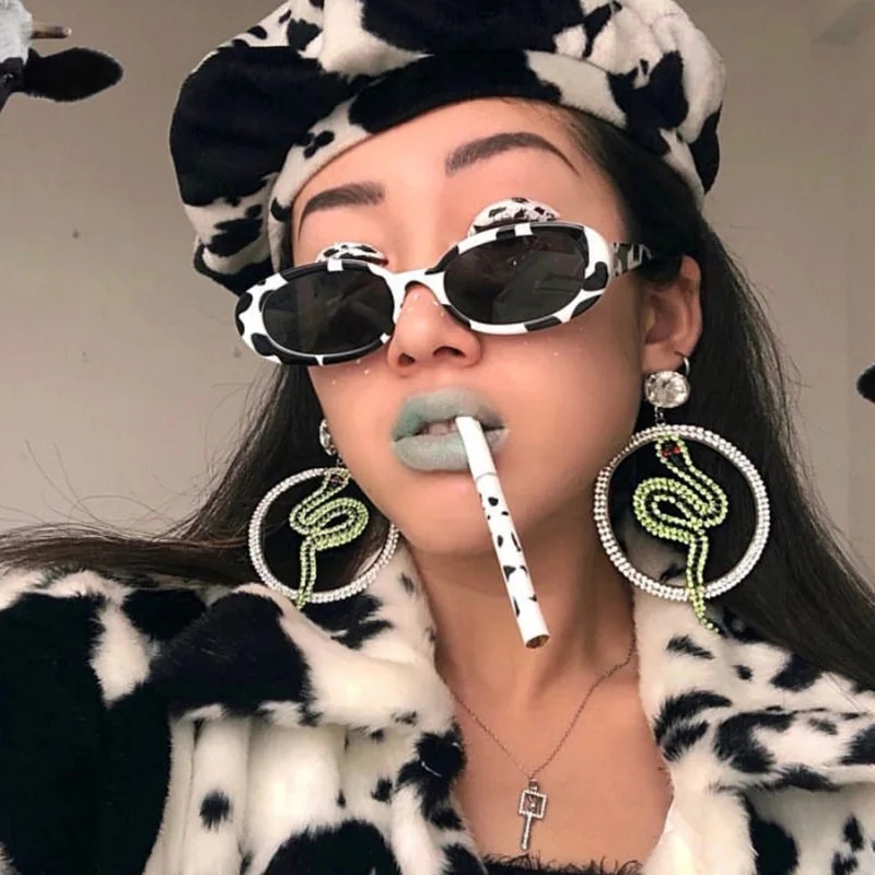 2018 новые модные милые сексуальные женские Овальные Солнцезащитные очки