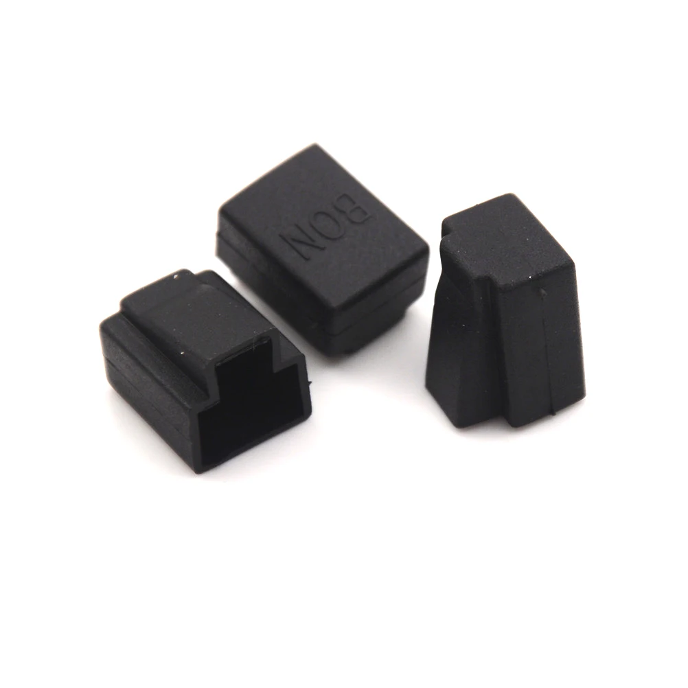 20 шт Черный RJ45 кристальная головка крышка сетевой штепсельной вилки защита от