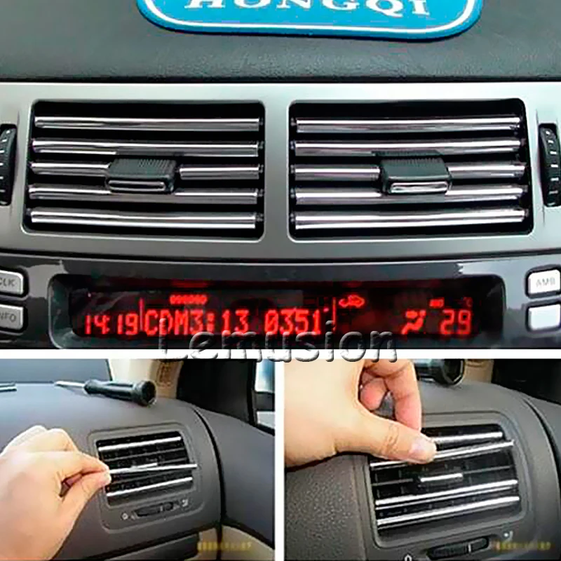 3 м/лот хромированные декоративные решетки вентиляционного отверстия для Infiniti