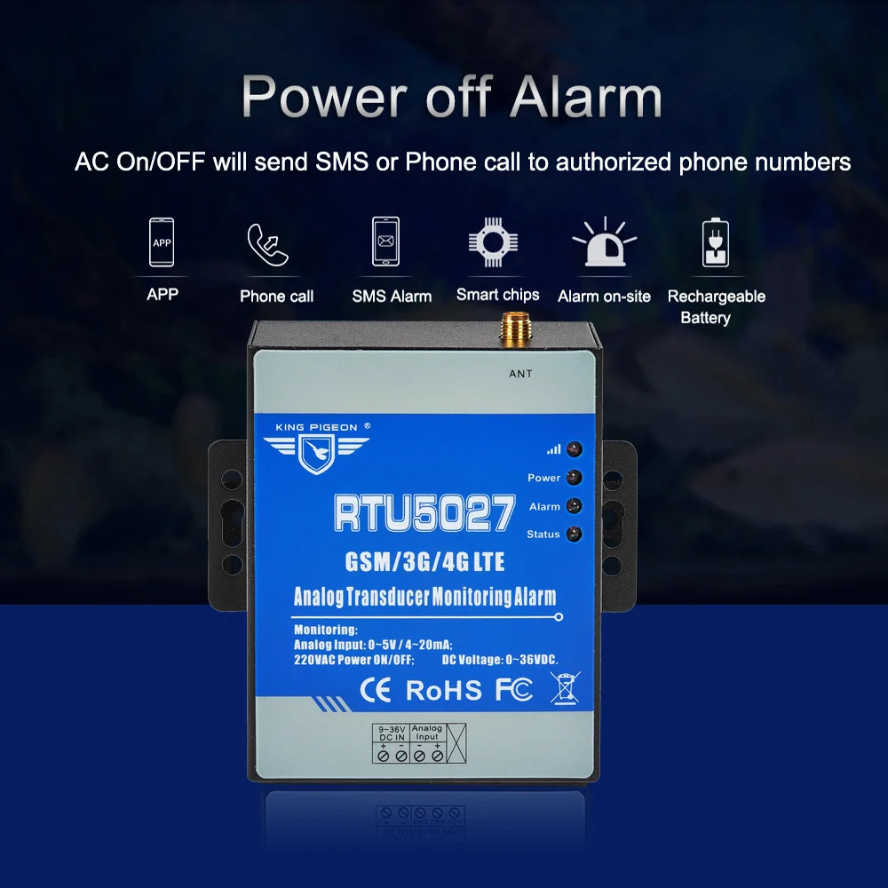 GSM Modbus RTU аналоговый преобразователь 0-5 В контроль напряжения сигнализация сбоя