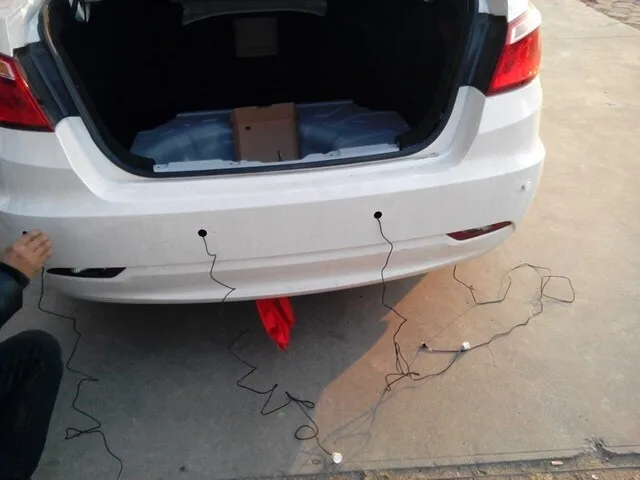 Автомобильная камера заднего вида + 4 датчика s Автомобильный датчик парковки