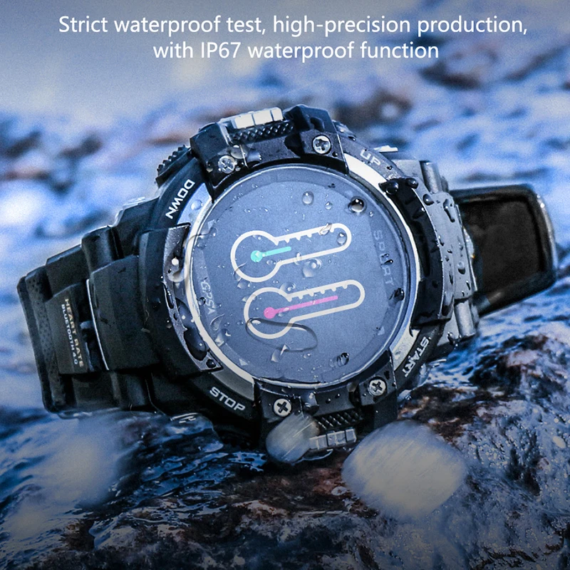 Bluetooth 4.0 Smart Watch Men Compass Sports LED Touch GPS Smartwatch relogio masculino Waterproof Watches For IOS Android Phone | Наручные